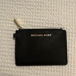 Black Michael Kors Zipper Pouch